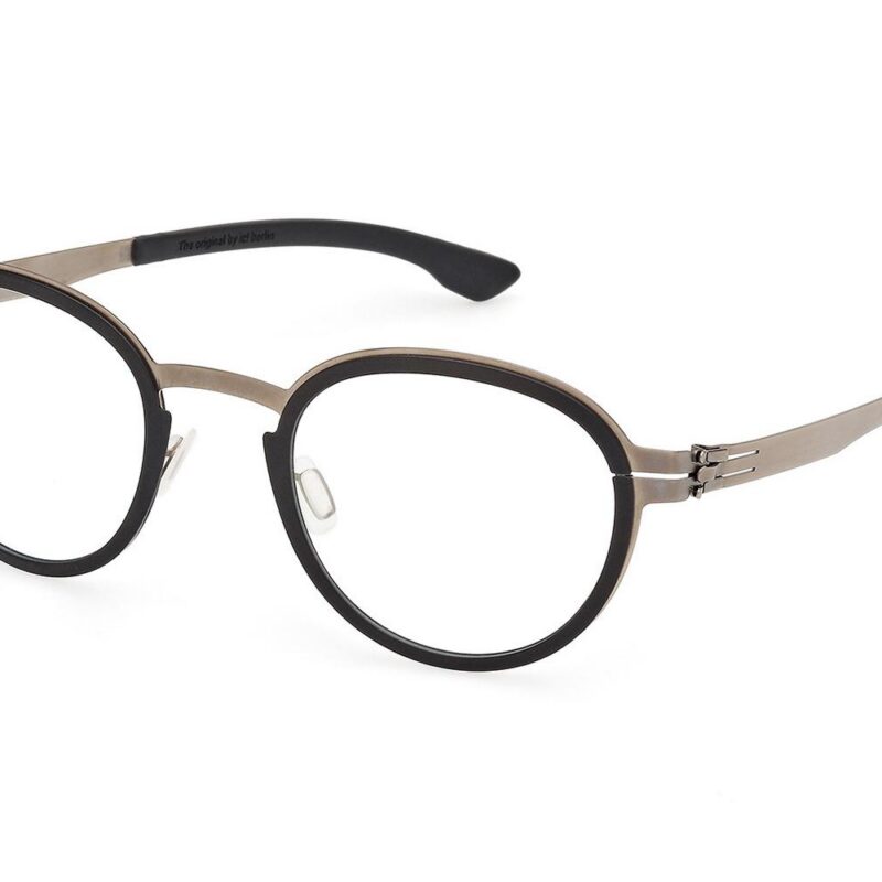 Ic!berlin Men's PALLADIUM IC5049 Silver - Brown Eyeglasses