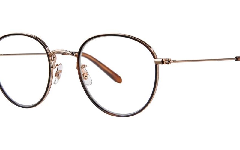 Garrett Leight Men's PALOMA Spotted Brown Shell-Gold Eyeglasses Garrett Leight Men's PALOMA Spotted Brown Shell-Gold Eyeglasses