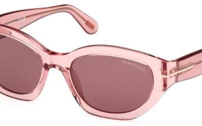 Tom Ford Women's PENNY FT 1086 Shiny Pink/Brown Sunglasses