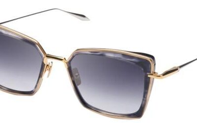 Dita Unisex PERPLEXER Black Haze Yellow Gold/Dark Grey Shaded Sunglasses