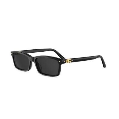 Dior Women's PETIT CD S1I Black/Solid Smoke Sunglasses