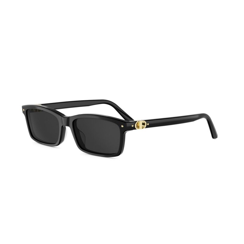 Dior Women's PETIT CD S1I Black/Solid Smoke Sunglasses