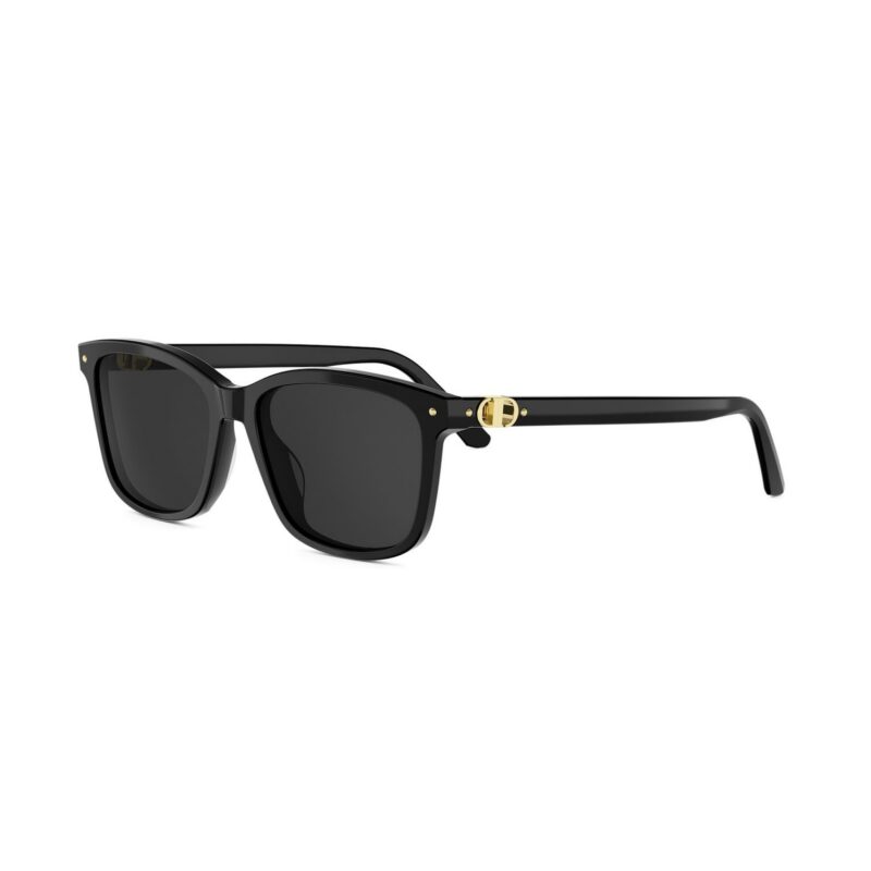 Dior Women's PETIT CD S2I Black/Solid Smoke Sunglasses