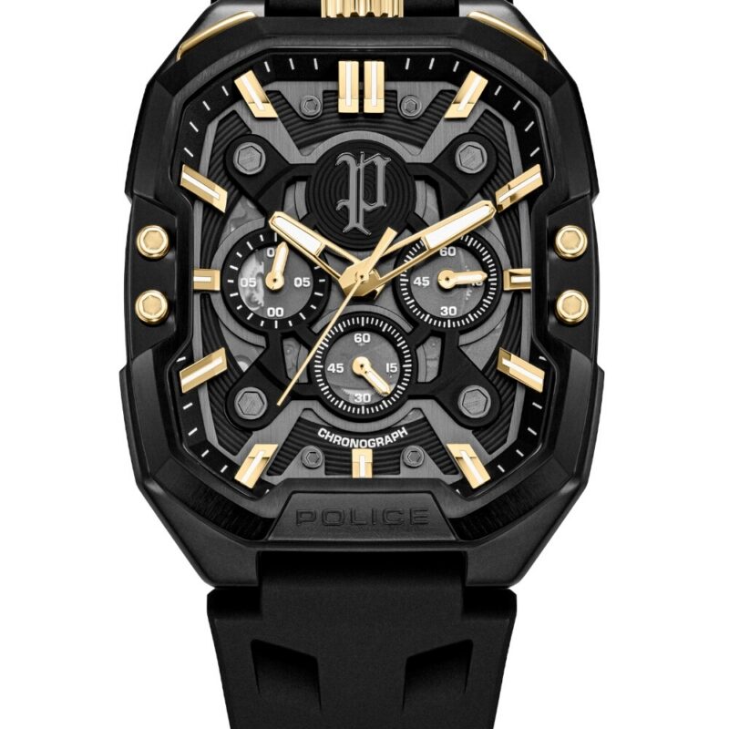 Police Unisex Chronograph 40mm Watch (PEWGO0092204-SET) Police Unisex Chronograph 40mm Watch (PEWGO0092204-SET)