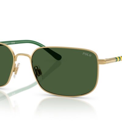Polo Ralph Lauren Men's PH3159 Gold/Green Sunglasses