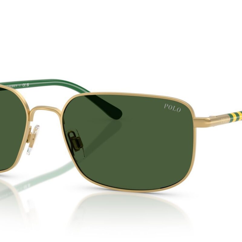 Polo Ralph Lauren Men's PH3159 Gold/Green Sunglasses