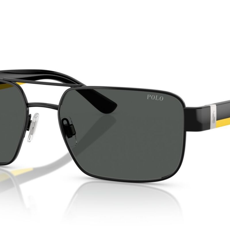 Polo Ralph Lauren Men's PH3161 Black/Grey Sunglasses