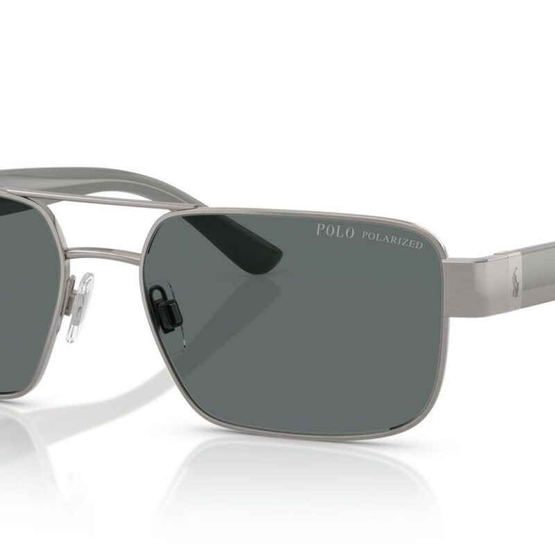 Polo Ralph Lauren Men's PH3161 Gunmetal/Dark Grey Polarized Sunglasses Polo Ralph Lauren Men's PH3161 Gunmetal/Dark Grey Polarized Sunglasses