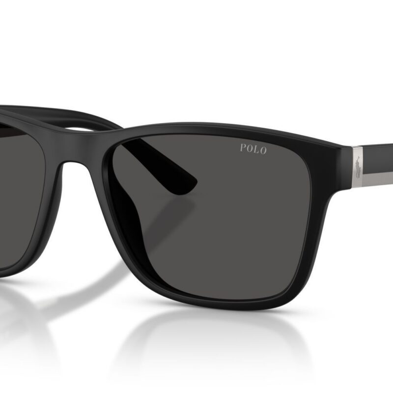 Polo Ralph Lauren Men's PH4229U Black/Dark Grey Sunglasses