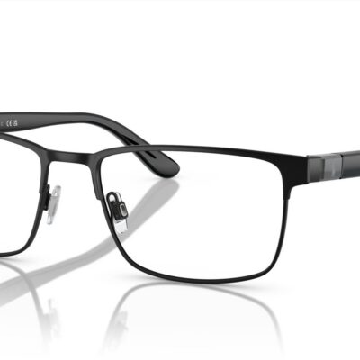 Polo Ralph Lauren Men's PH 1222 Semi-Shiny Black Eyeglasses