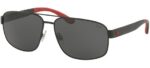Polo Ralph Lauren Men's PH 3112 Matte Black/Grey Sunglasses