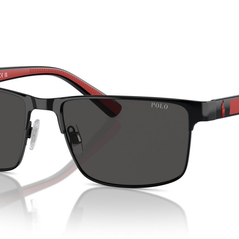 Polo Ralph Lauren Men's PH 3155 Black/Grey Sunglasses