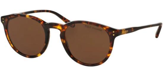 Polo Ralph Lauren Men's PH 4110 Shiny Antique Havana/Dark Brown Sunglasses Polo Ralph Lauren Men's PH 4110 Shiny Antique Havana/Dark Brown Sunglasses