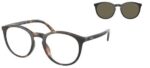 Polo Ralph Lauren Men's PH 4183U Matte Havana + Clip-On Sunglasses