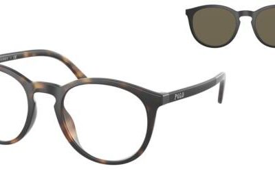 Polo Ralph Lauren Men's PH 4183U Matte Havana + Clip-On Sunglasses