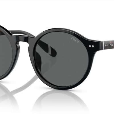 Polo Ralph Lauren Men's PH 4204U Shiny Black/Dark Grey Sunglasses