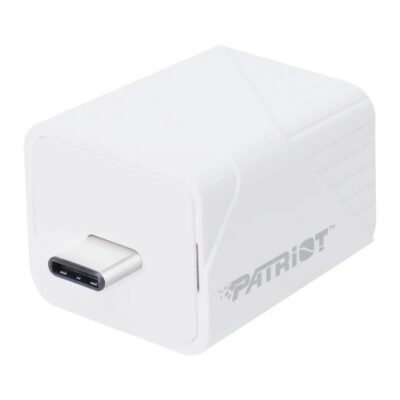 Patriot iLuxe Cube 128GB Type-C Smart Backup Solution - White (PI128GCUW30C)
