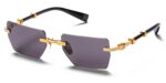 Balmain Men's PIERRE Gold - Black/Dark Grey Sunglasses