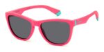 Polaroid Kids' PLD 8056/S JUNIOR Matte Pink/Grey Sunglasses