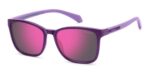 Polaroid PLD 8077/S Plum/ Grey Pink Mirror Polarized Sunglasses