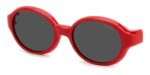 Polaroid PLD K004 CL-ON Red/ Grey Polarized Sunglasses
