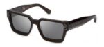 Philipp Plein Men's PLEIN BRAVE SHADE SPP005M Shiny Havana/Silver Sunglasses