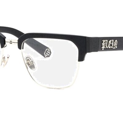 Philipp Plein Men's PLEIN MASTER VPP113M Black Eyeglasses