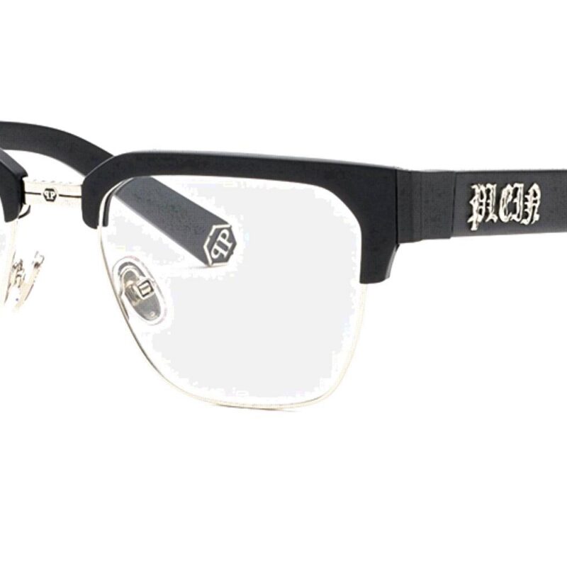 Philipp Plein Men's PLEIN MASTER VPP113M Black Eyeglasses