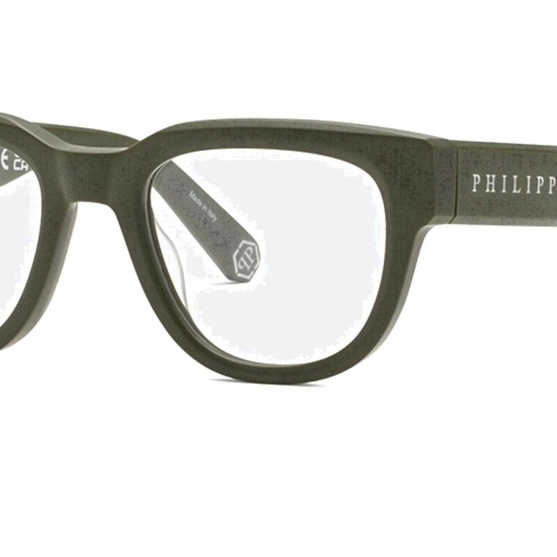 Philipp Plein Men's PLEIN STARLIGHT VPP146M Matte Green Eyeglasses Philipp Plein Men's PLEIN STARLIGHT VPP146M Matte Green Eyeglasses