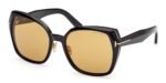 Tom Ford Women's PLUM FT1223 Black/Brown Sunglasses