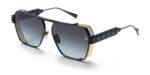 Balmain Men's PREMIER Matte Black-Shiny 18Kgold/Dark Grey To Light Grey Sunglasses