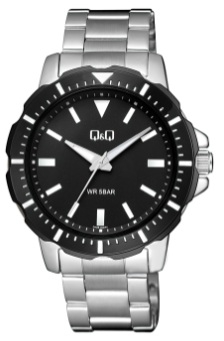 Q&q Men's 44mm Metal Watch (Q43B-002PY)