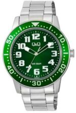 Q&q Men's 45mm Stainless Steel Watch (Q60B-003PY)