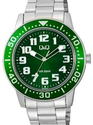Q&q Men's 45mm Stainless Steel Watch (Q60B-003PY)