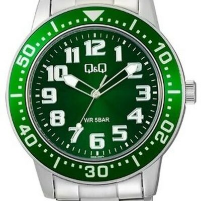 Q&q Men's 45mm Stainless Steel Watch (Q60B-003PY)