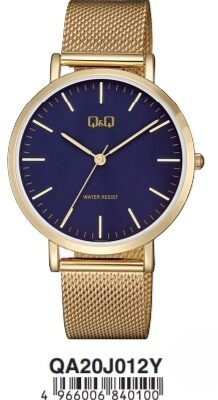 Q&q Unisex 39mm Metal Watch (QA20J012Y)