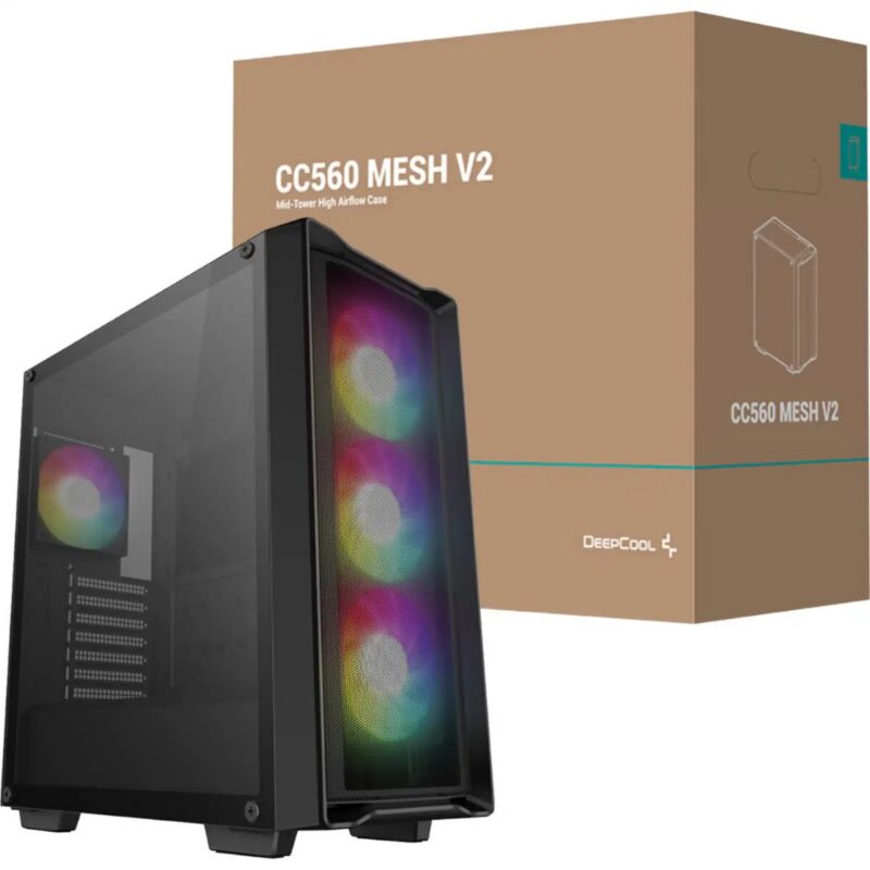 R-CC560-BKAMA4-G-2_DeepCool-CG560-MESH-V2-ATX-Mid-Tower-Airflow-Gaming-Chassis-–-Black_wr_01 DeepCool CC560 MESH V2 ATX Mid Tower Airflow Gaming Chassis – Black