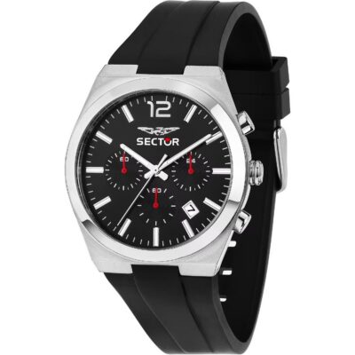 Sector C300 Chronograph Plastic Strap Silver Dial Quartz R3271301001 Men's Watch