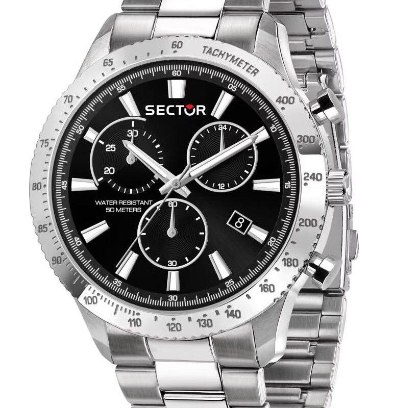 Sector Men's Chronograph 45mm Stainless Steel Watch (R3273778005)