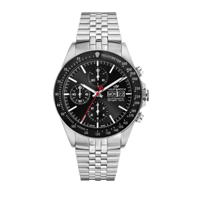 Philip Men's Chronograph 42mm Silver Watch (R8243607028)