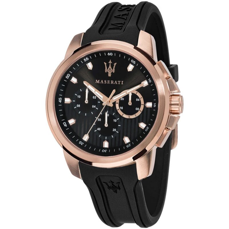 Maserati Watch Men's 44mm Rose Gold-Tone Chronograph (R8851123008) Maserati Watch Men's 44mm Rose Gold-Tone Chronograph (R8851123008)