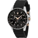 Maserati Men's Chronograph 44mm Silicone Watch (R8871640002)