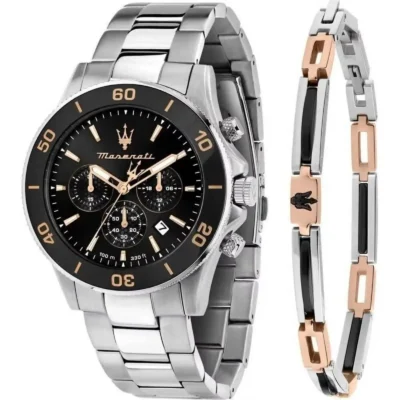 Maserati Men's Chronograph 46mm Stainless Steel Watch (R8873600001)