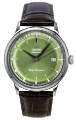 Orient Classic Bambino Leather Strap Green Dial Automatic RA-AC0029E Men's Watch