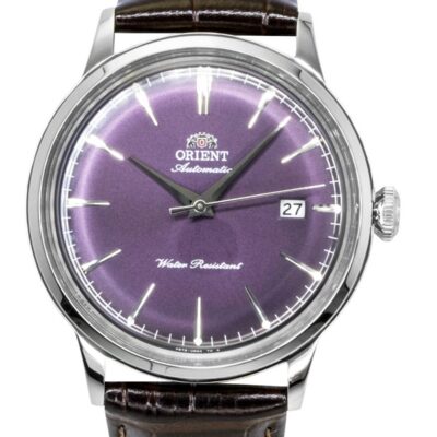 Orient Classic Bambino Leather Strap Purple Dial Automatic RA-AC0032V Men's Watch