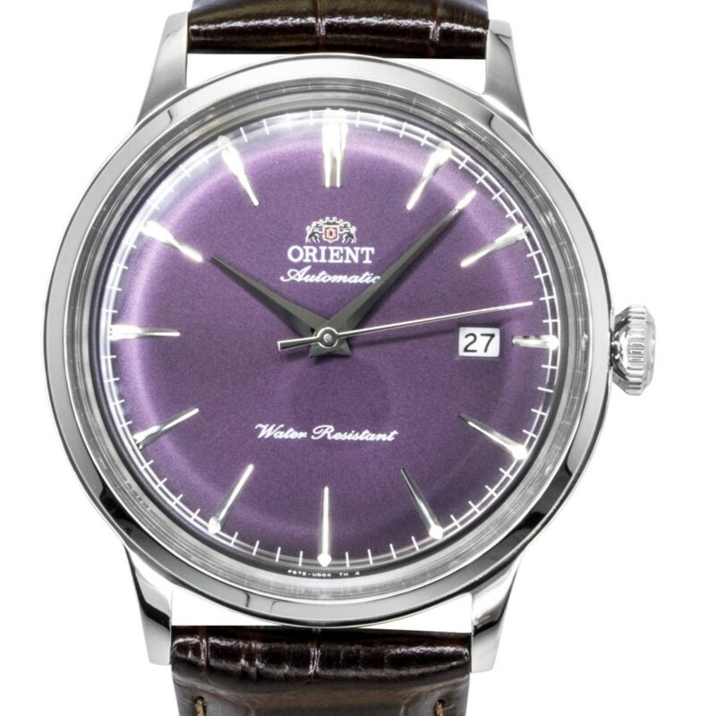 Orient Classic Bambino Leather Strap Purple Dial Automatic RA-AC0032V Men's Watch