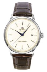 Orient Classic Bambino Leather Strap Ivory Dial Automatic RA-AC0033Y Men's Watch