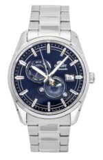 Orient Contemporary Stretto Sun And Moon Phase Navy Blue Dial Automatic RA-AK0315L Men's Watch