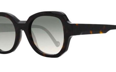 Ophy Women's REICH Shiny Havana/Green Shaded Sunglasses