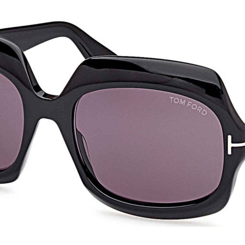 Tom Ford Women's REN FT1155 Black/Smoke Violet Sunglasses Tom Ford Women's REN FT1155 Black/Smoke Violet Sunglasses